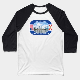 Florida, Jacksonville City, USA Baseball T-Shirt